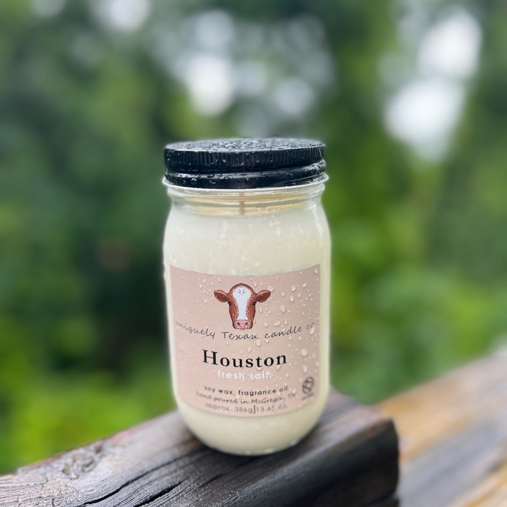 Houston - Fresh Rain Scented Soy Wax Candle